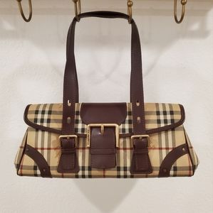 Burberry "Cordelia" Heritage Check Shoulder Bag